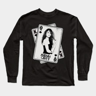 Retro Mariah Carey 80s Card Style Long Sleeve T-Shirt